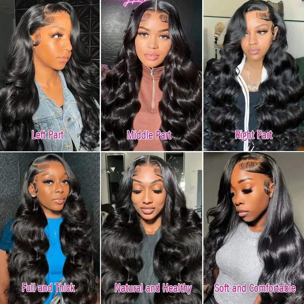 5x5 Glueless Wigs 30 Inch 13x6 13x4 Lace Front Wigs Human Hair 250% Density Body Wave Lace Front Wigs Human Hair Pre Plucked 5