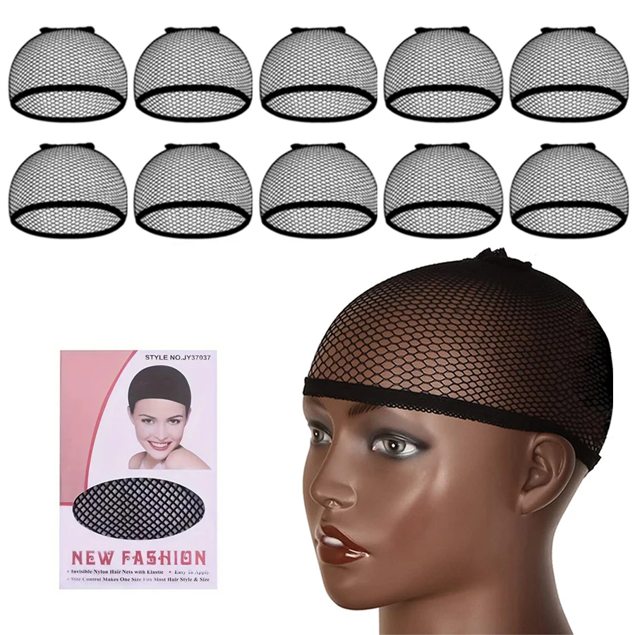 1pcs-10pcs Stretchable Elastic Hair Nets - Open End Mesh Net Wig Cap for HairStyling - High Quality and Durable