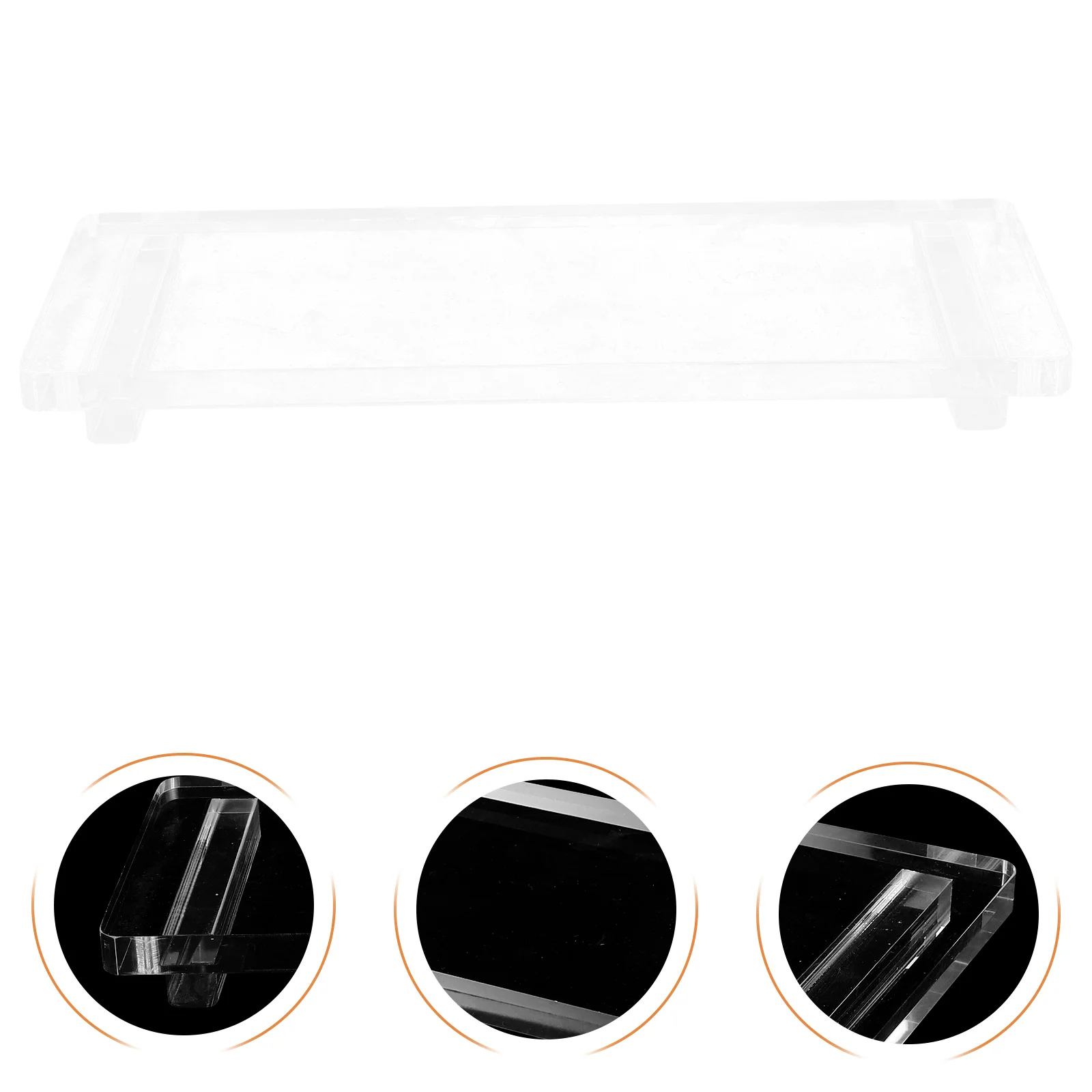 

Decorative Trinket Tray Cup Tray Acrylic Bathroom Accessories Tray