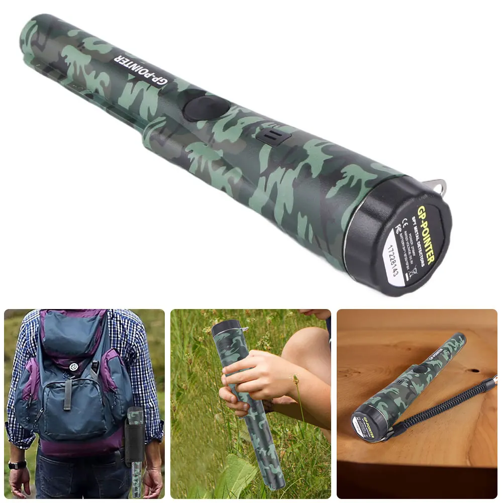 Handheld Metal Detector GP-Pointer IP66 Waterproof Metal Pinpointing Rod Detector Gold Tester for Coin Gold