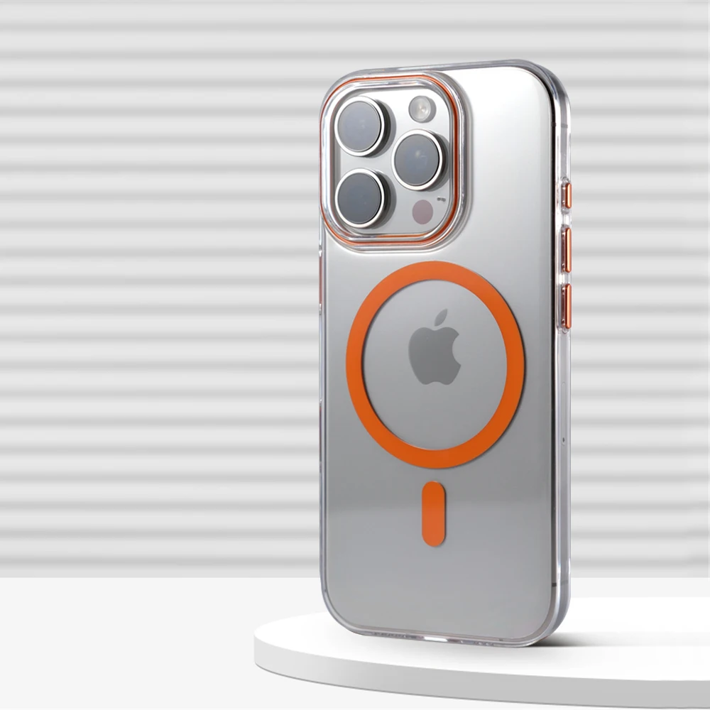 Coque HD transparente à Charge magnétique sans fil Ultra fine, étui rigide et mince pour iPhone Plus 13 12 Pro Max Magsafe