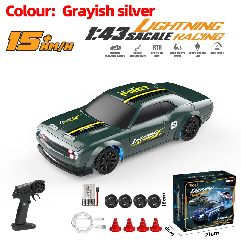 1:43 عالية السرعة RC الانجراف سيارة الجحيم القط 4W...