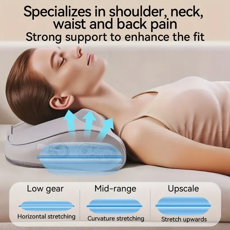 Lenovo Massage Pillow Electric Heating Neck Massager Back Shoulder Waist Leg Cervical Shiatsu Kneading with Gift Box