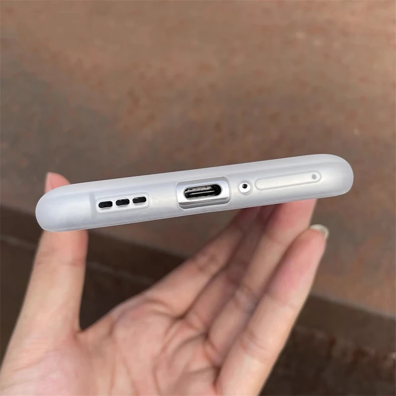Matte Transparent Ultra-Thin TPU Soft Silicone Fashion Phone Case