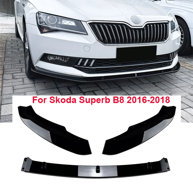 

3 шт., комплект для тюнинга переднего бампера Skoda Superb B8 2016-2018