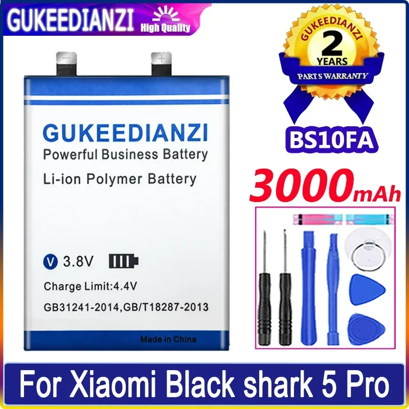 

High Capacity Mobile Phone Batteries BS10FA 3000mAh For Xiaomi Blackshark 5 Pro 5pro PAR-A0 KTUS-A0 Cellphones Portable Battery