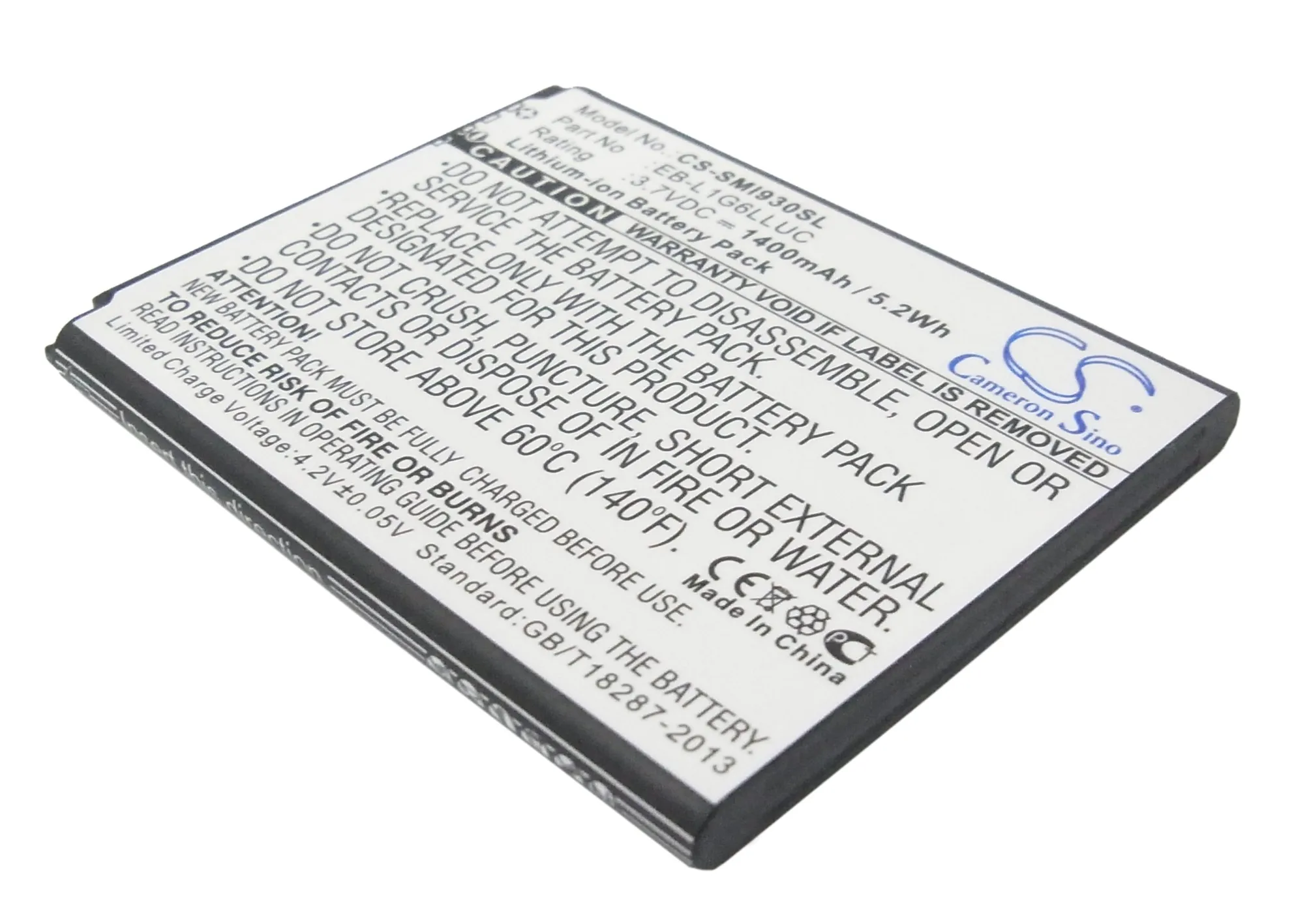 1400Mah Eb-L1G6Llu Eb-L1G6Lluc Eb-L1G6Lva Eb-L1G6Llk Batteria Per Samsung Sgh-It999 Gt-I9300T Sch-R530 Sph-L710 Sgh-T999