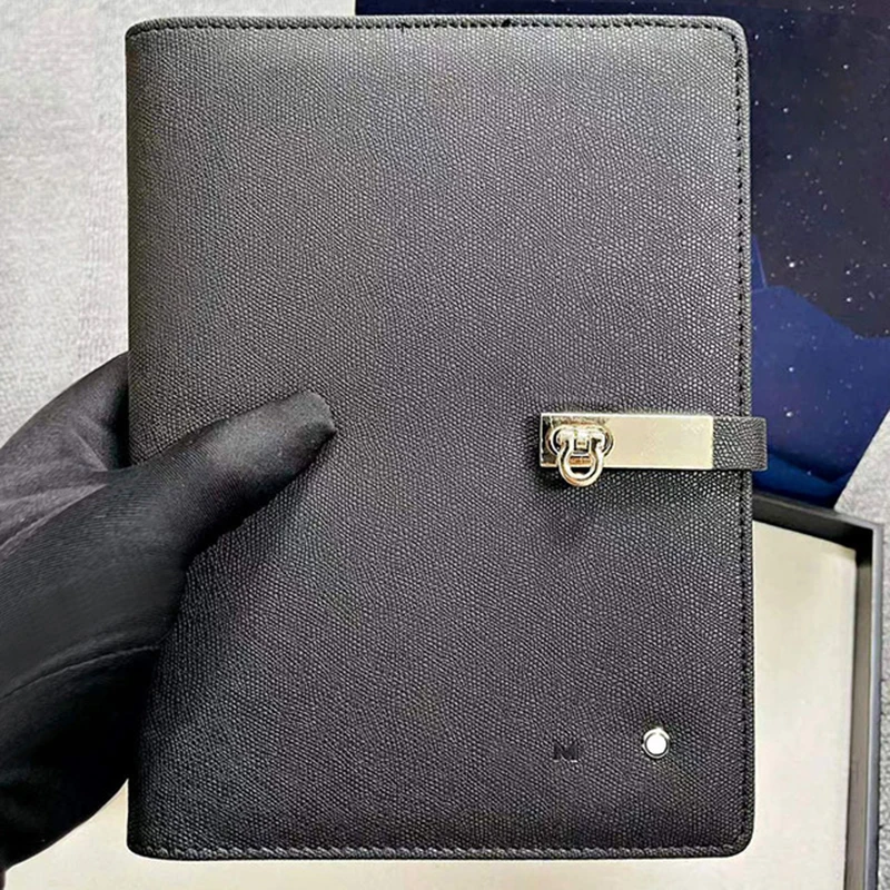 Schedule Notebook Notebook Diary Journal Notebook Diary Small Notebook Undated Notepad Hardcover Notebook YAMALANG MB Notebook Black Lock Buck Classic Cross Leather A5 Loose Leaf Chapter Business Notepad Luxury Design High Quality
