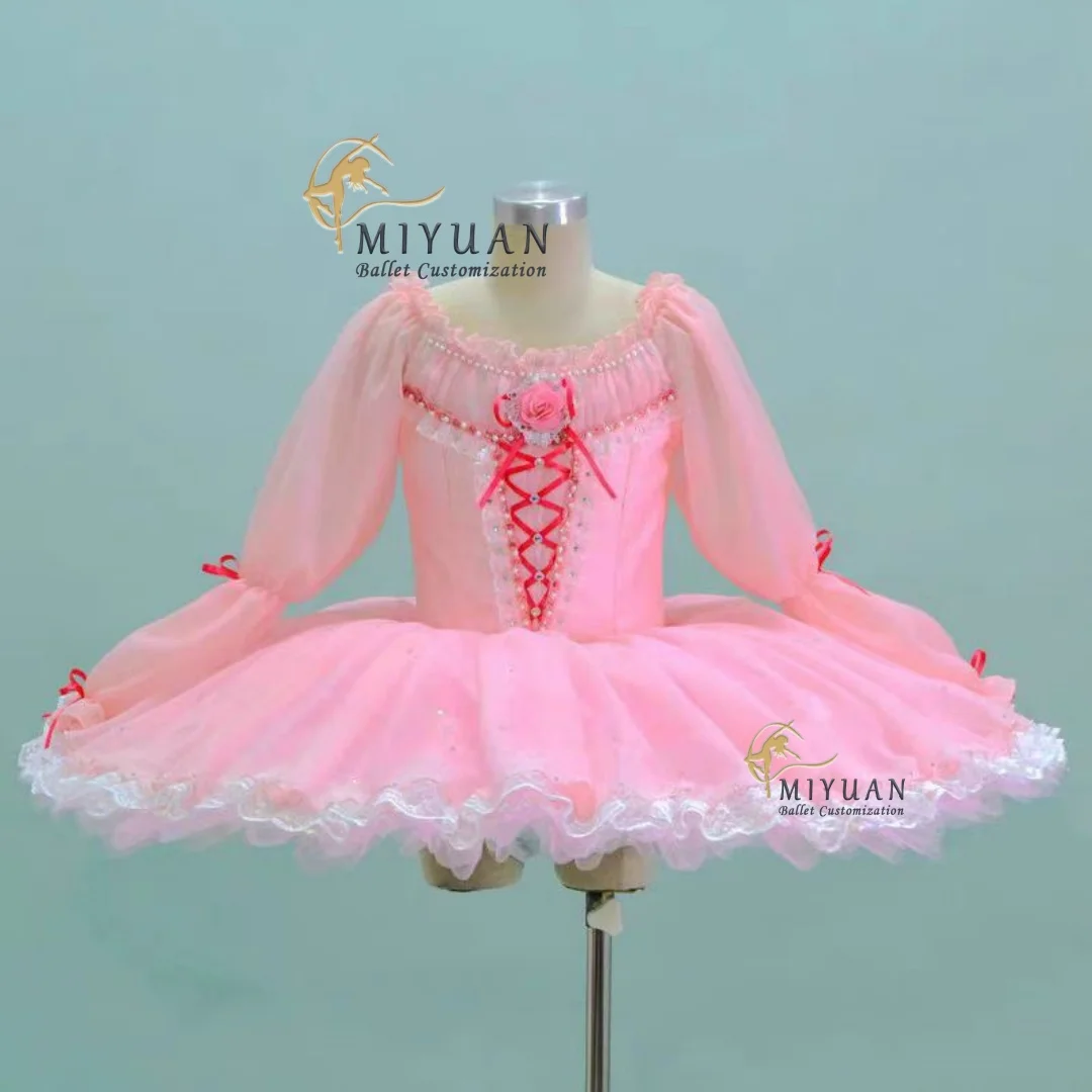 

High-end ballet competition Fairy doll Sleeping Beauty variation TUTU skirt 12-layer gauze light pink 2024 new custom