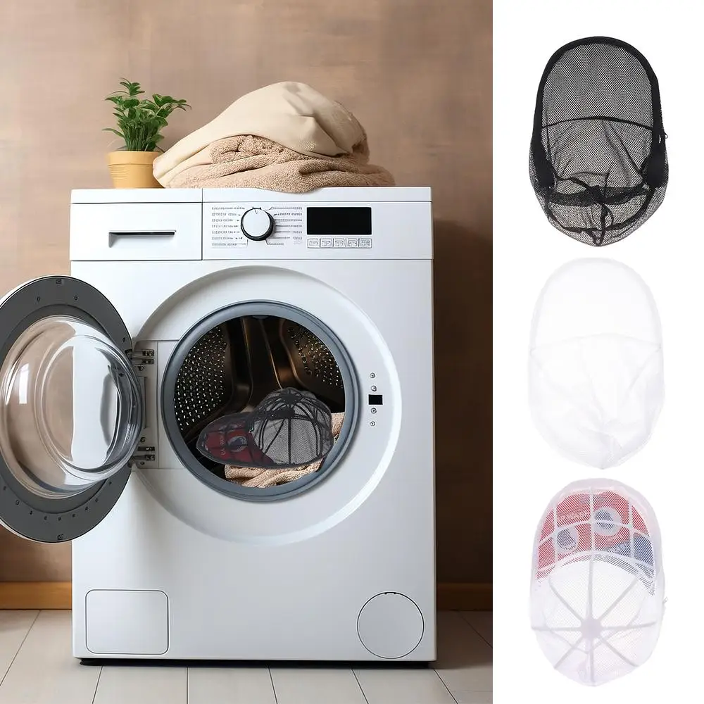 Hat Washer Portable Hat Washing Cage Holder Frame for Flat and Curved Hats Washing Hat Rack Flat and Curved Hats Detachable 4