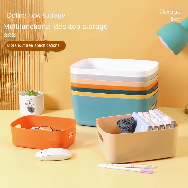 

Space Saver Storage Box Plastic for Cloth Snacks Office Kitchen Bathroom Makeup Table Organizers Cabinet Plastic Storage Bins