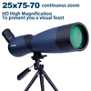 25-75x70 Zoom Spotting Scope HD Monocular High Magnification Waterproof Telescope W/Table Tripod For Birding Hunting Traveling 1