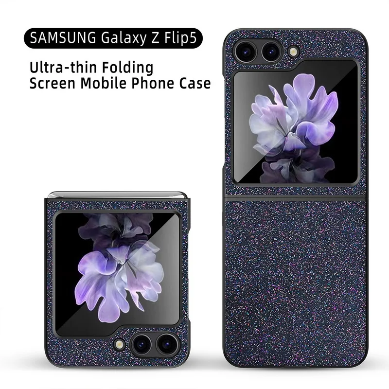 

Роскошный блестящий чехол для Samsung Galaxy Z Flip5 Z Flip 5 zflip 5 5G, противоударный жесткий защитный чехол из поликарбоната Coque Funda