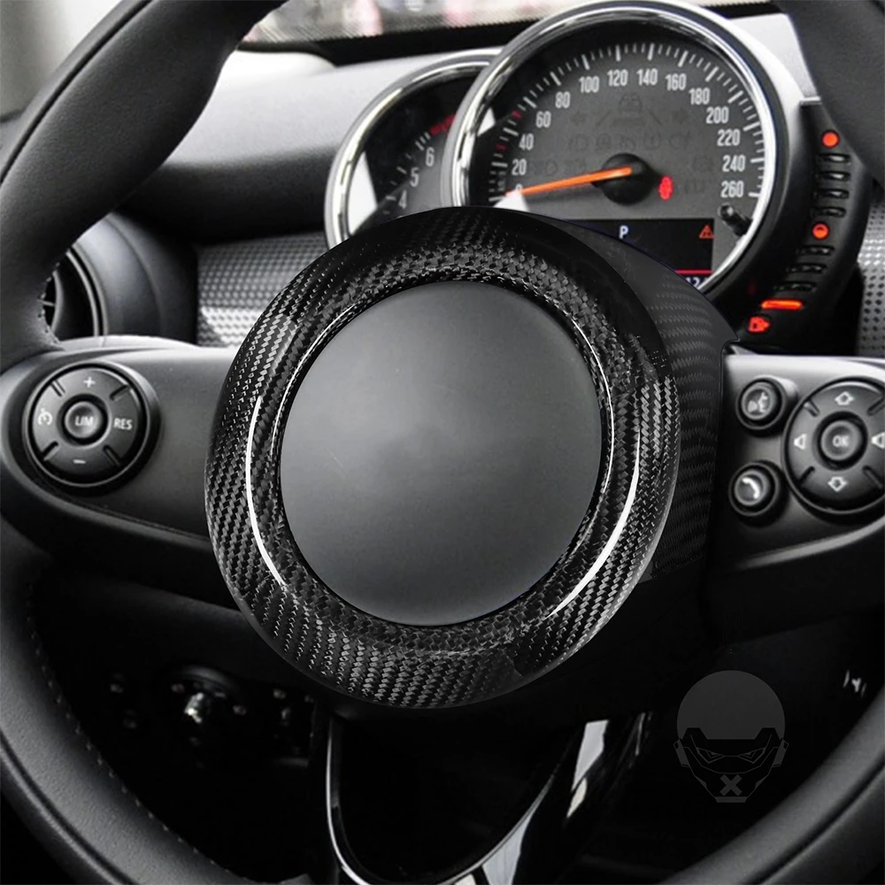 For BMW MINI F Chassis F54 2015+ F55 2015+ F56 2014+ F57 2016+ F60 2017+ Steering Wheel Airbag Housing Dry Carbon Fiber Refit