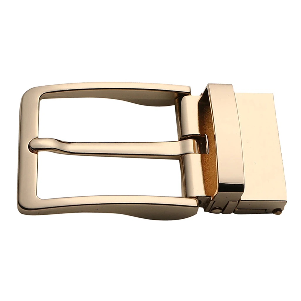 Men\'s Reversible Alloy Belt Buckle Prong Rectangular Pin Buckle