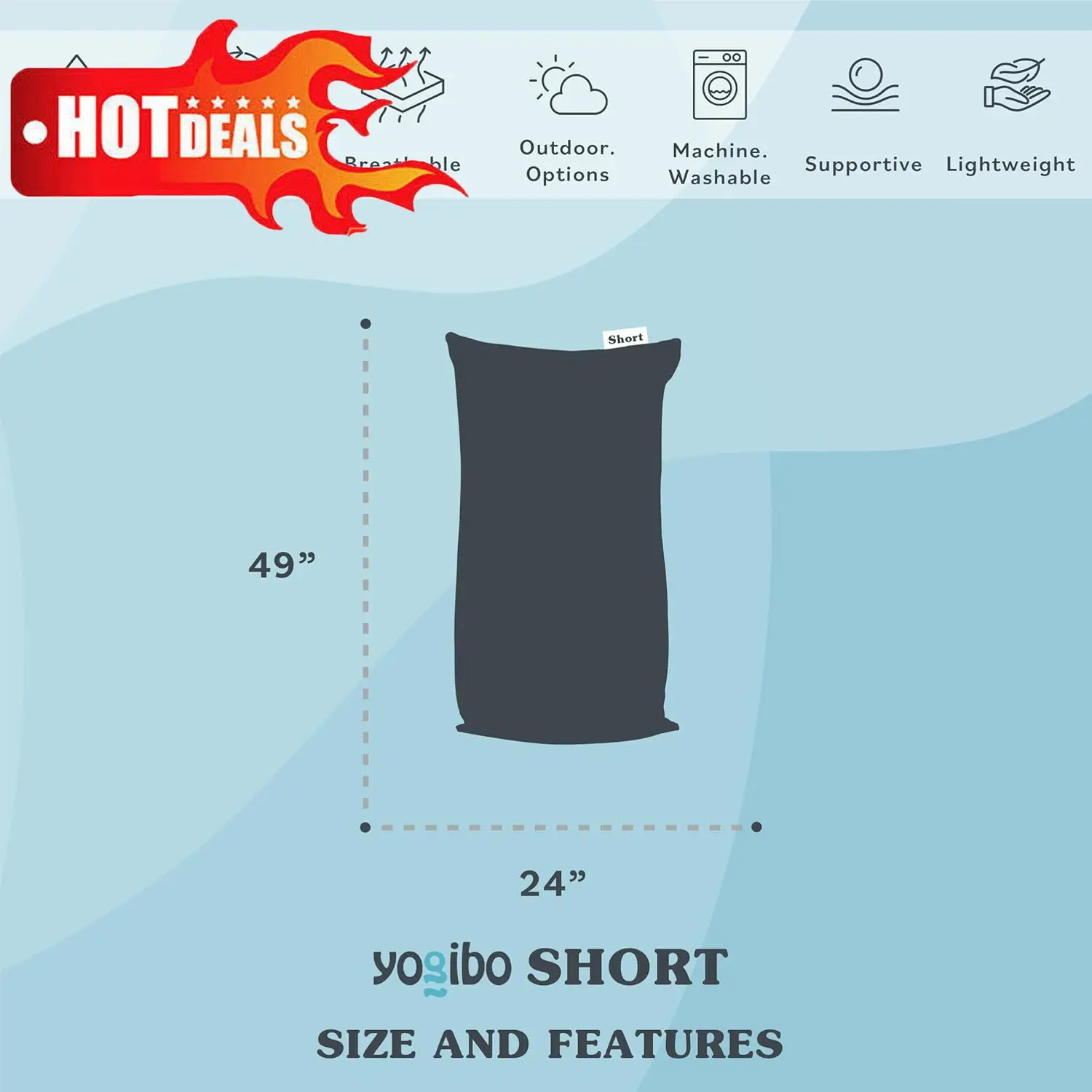 Short Bean Bag Lounger Chair  Comfy, Sensory Lounge Beanbag Loveseat, Washable Cover, Fern