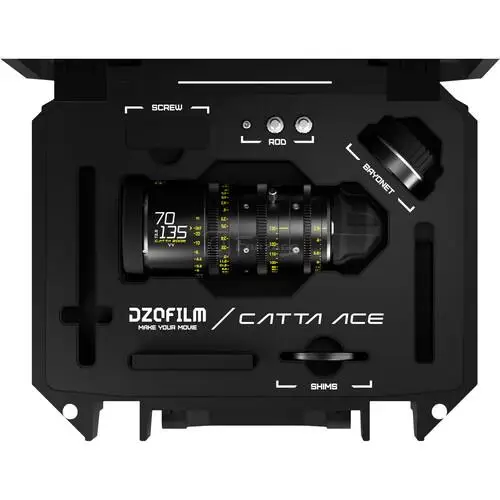 PL 마운트용 시네 줌 렌즈(블랙)용 DZOFilm Catta Ace 70-135mm T2.9