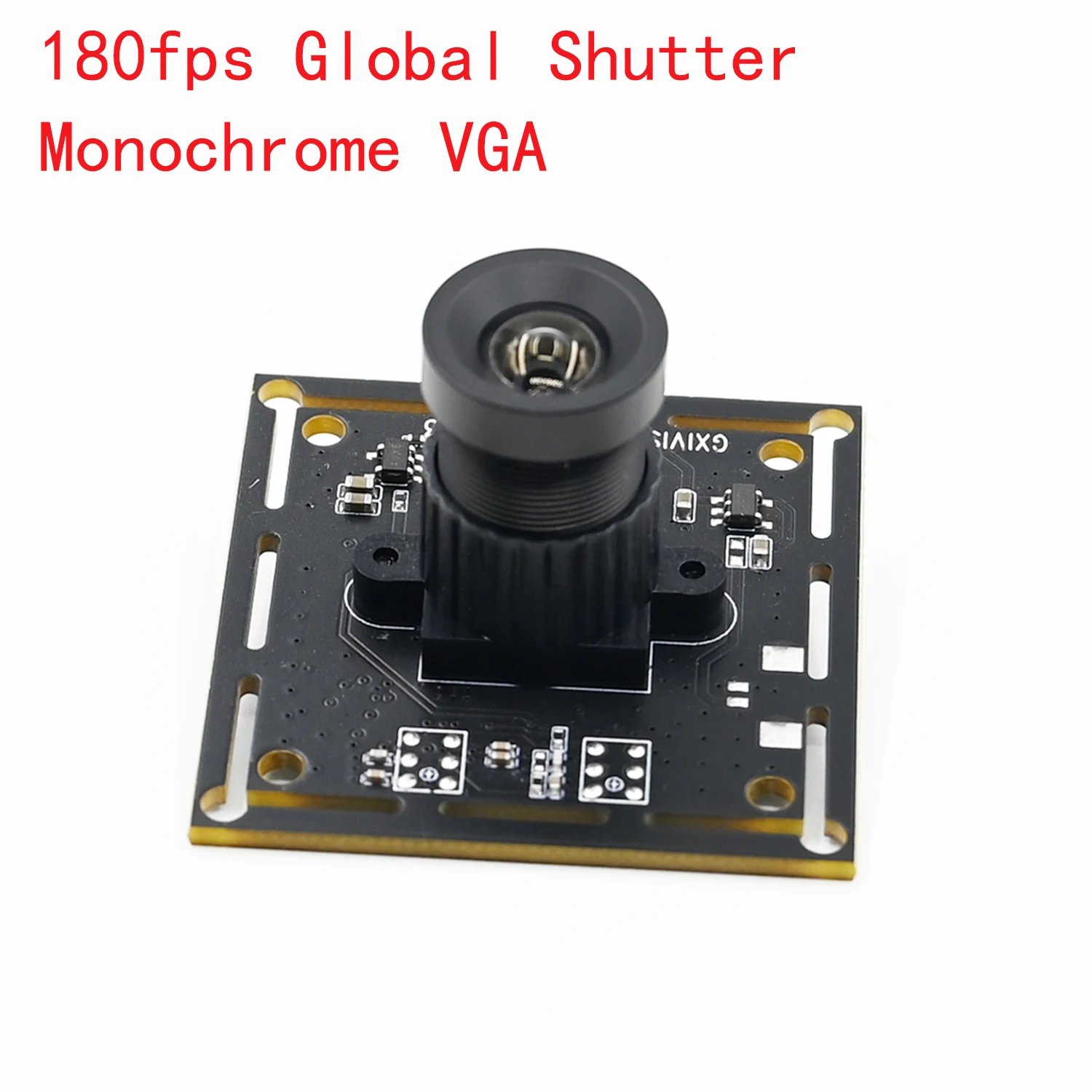 Global Shutter Webcam 180fps, Monochrome VGA USB Camera Module ,Fixed Focus For High Speed Moving Capture 640x480 ，Plug And Play