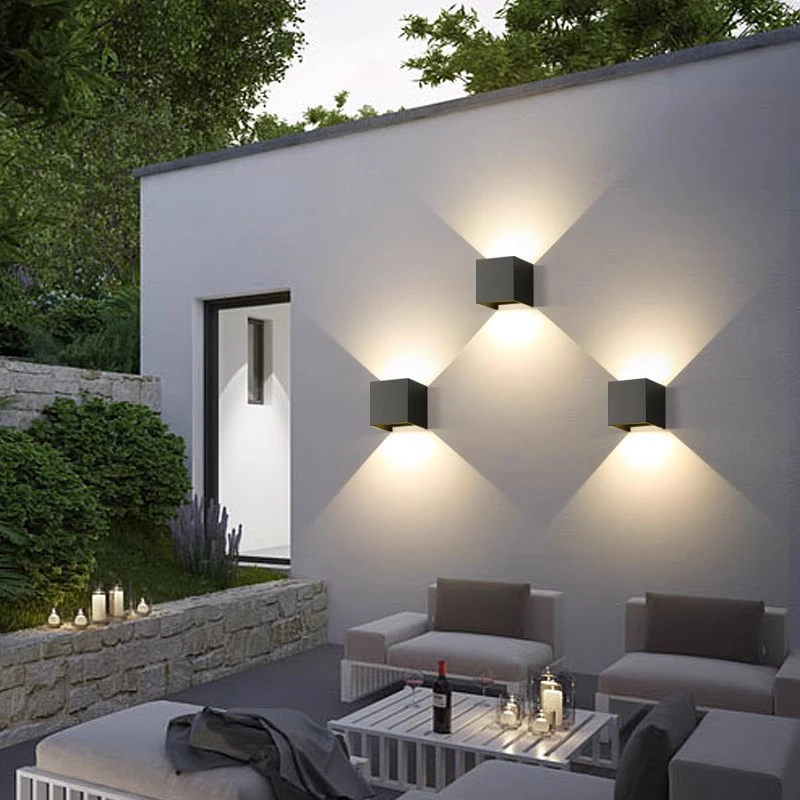 AC85-265VLED 6W Outdoor Wall Lamp IP65 Waterproof Wall Lamp Living Room Bedroom Porch Garden Indoor and Outdoor Decorative