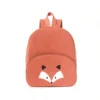 Korean Canvas Kids Backpack Corduroy Children's Handbags for Girl Kindergarten Boy Schoolbag Cartoon Bear Fox Toddler Bag 2024 6