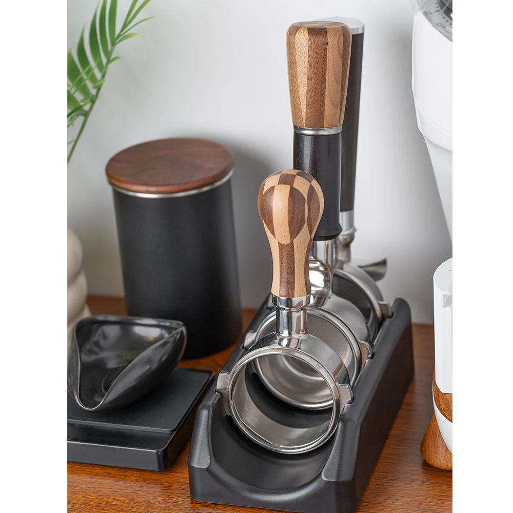 Supporto Da Parete Per Pressino Espresso 54 Mm – Organizer In ABS Per Accessori Caffè – Con Cuscinetti Antiscivolo