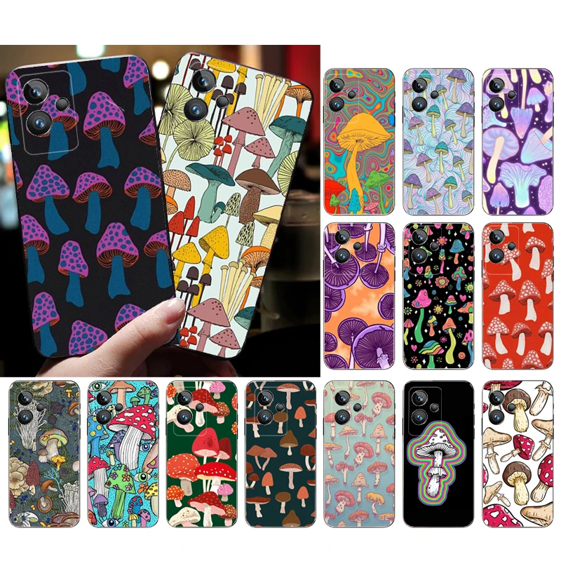 

Phone Case for OPPO Realme GT 2 Pro X2 Pro XT C25S 9 8 7 6 Pro 6i GT Master C3 C21 C21Y C11 X3 SuperZoom Mushrooms Mushroom