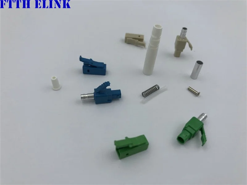 200PCS LC fiber connector KITS simplex with ferrule Unassembled SM MM ...