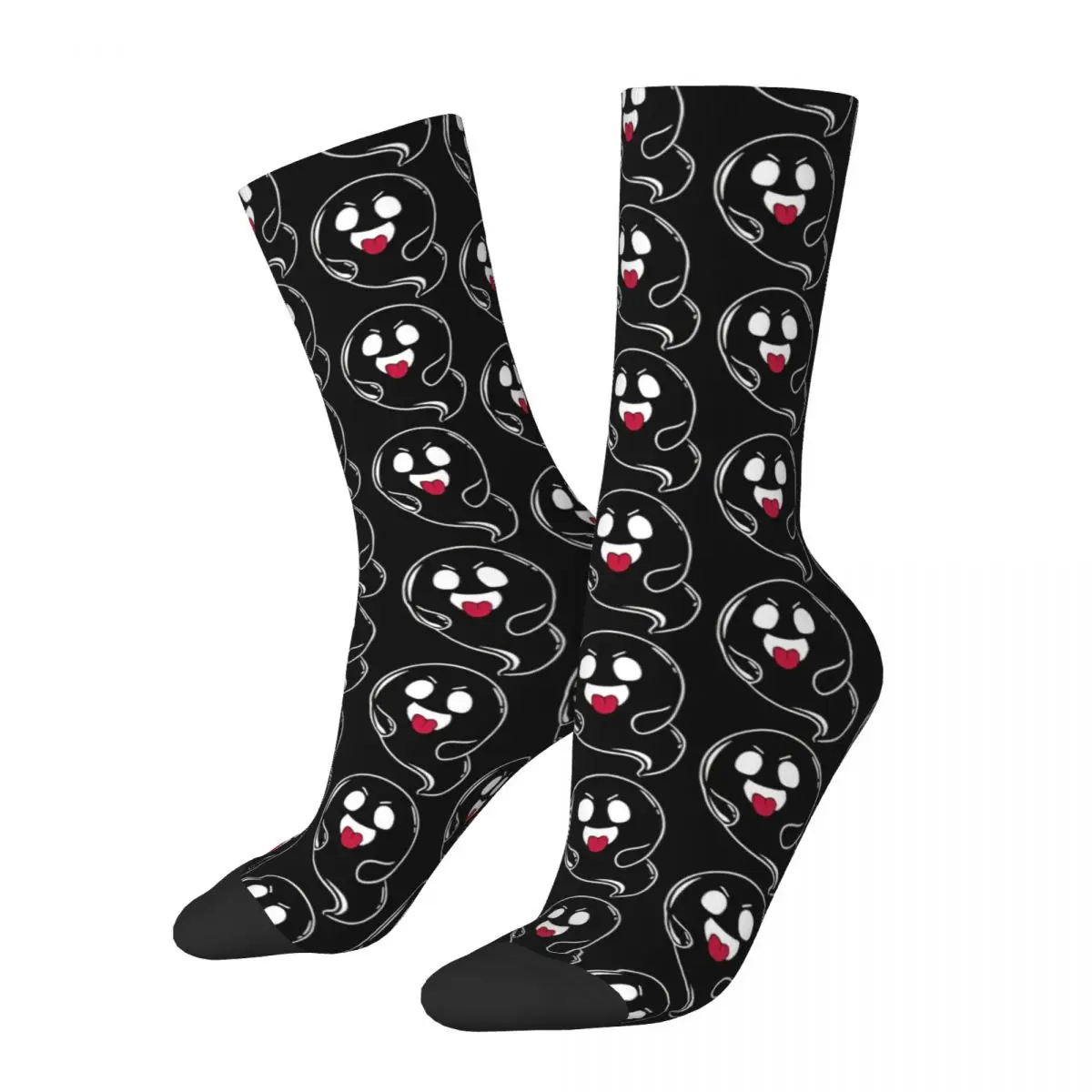 

Stick Out Tongue Ghost Of Disapproval Socks Male Mens Women Spring Stockings Printed