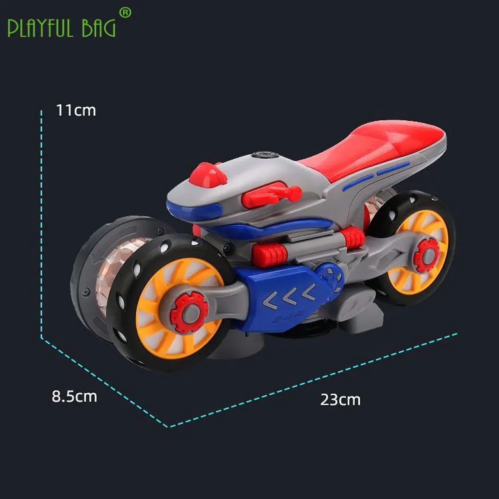 Electric Stunt Motorcycle Deformation Rotation Light Music Toy vehicles Universal Car Children's Toys Christmas Gifts VG140 5