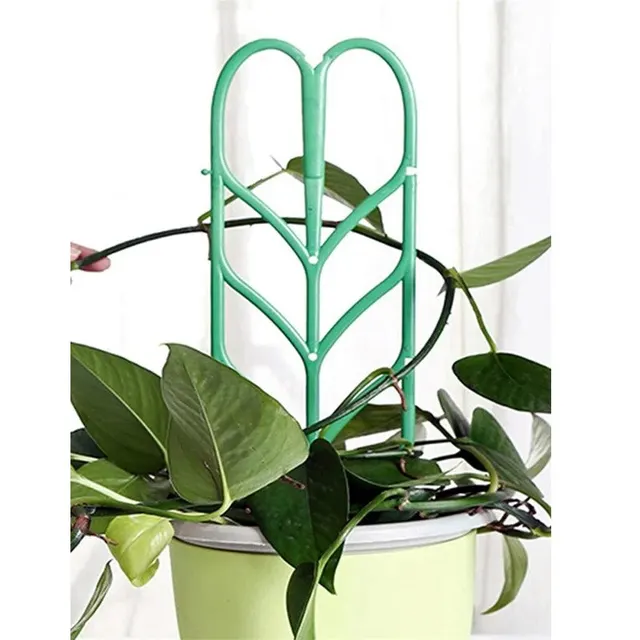 3 Dcs Zöld Műanyag Keret A Mászó Növényekhez Szőlőmászó Növényi Tartó Beltéri Virágnövény Zárójel - Image 3