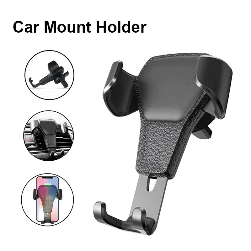 Soporte Universal para Teléfono Móvil con Clip para Rejilla de Ventilación de Coche, Soporte para GPS y Smartphone, Compatible con iPhone, Huawei, Realme