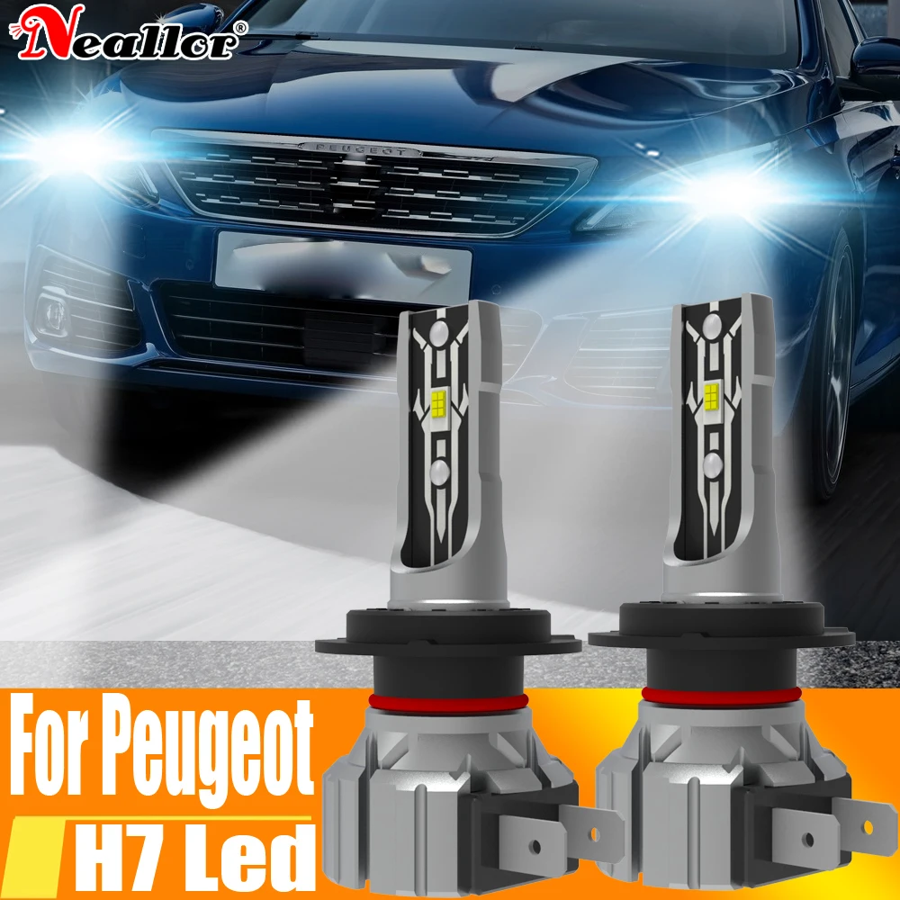 

2 шт., Автомобильные светодиодные лампы H7 12 В 55 Вт для Peugeot 6000 CC SW 308 3008 ~ 2007