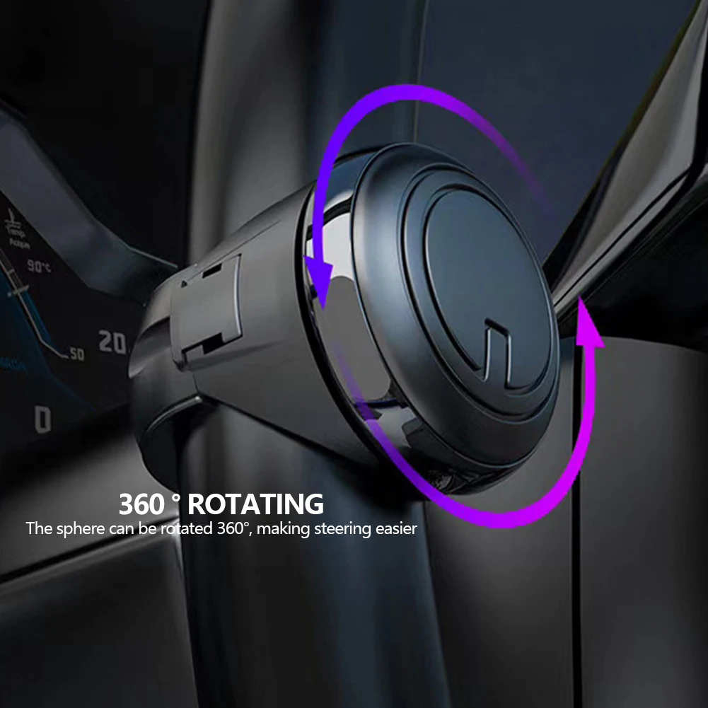 Drehen Lenkrad Booster Spinner Knob 360 Grad Rotation Metall Lager Power  Griff Ball Geformt - AliExpress