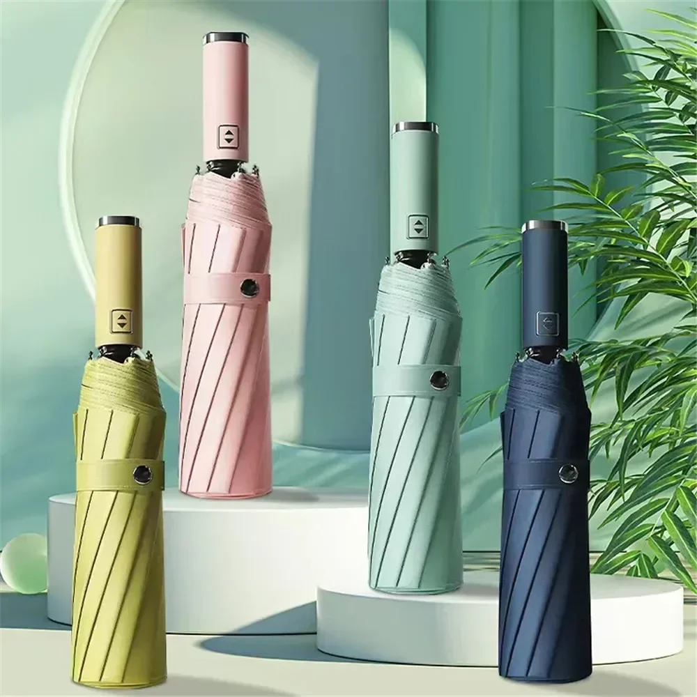 

Ветрозащитный автоматический зонт, 3 простоты, полностью устойчивый, 12 мужчин, подарок от дождя, практичный современный складной, большие женские ребра