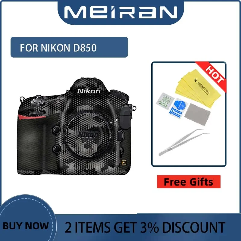 Nikon D850 보호 데칼 용 카메라 바디 보호 스킨 코트 랩 필름 안티 스크래치 카메라 바디 커버 필름 데칼 스킨 D850