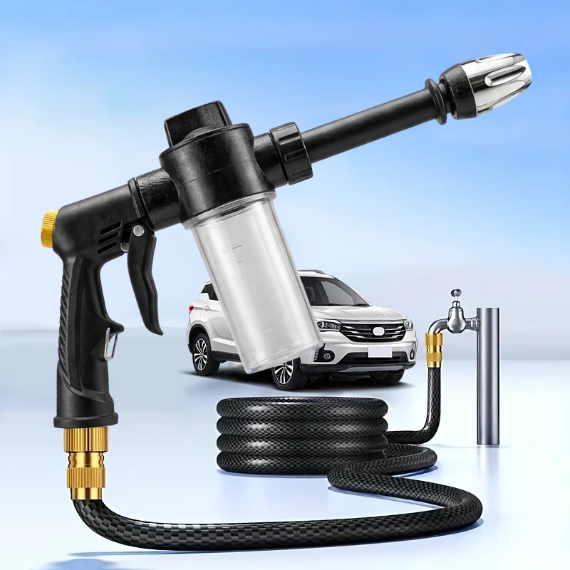 Lightning Power Washer, Portable Foam Gun Long Handle, 2X Spray Force, Easy for Women/Seniors, Car/Plant/Clean/Tire/Watering Can 1