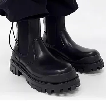 Stivali invernali da uomo stivali Chelsea per uomo scarpe stivali Chelsea stivali moda scarpe da uomo stivaletti uomo zapatos hombre 1