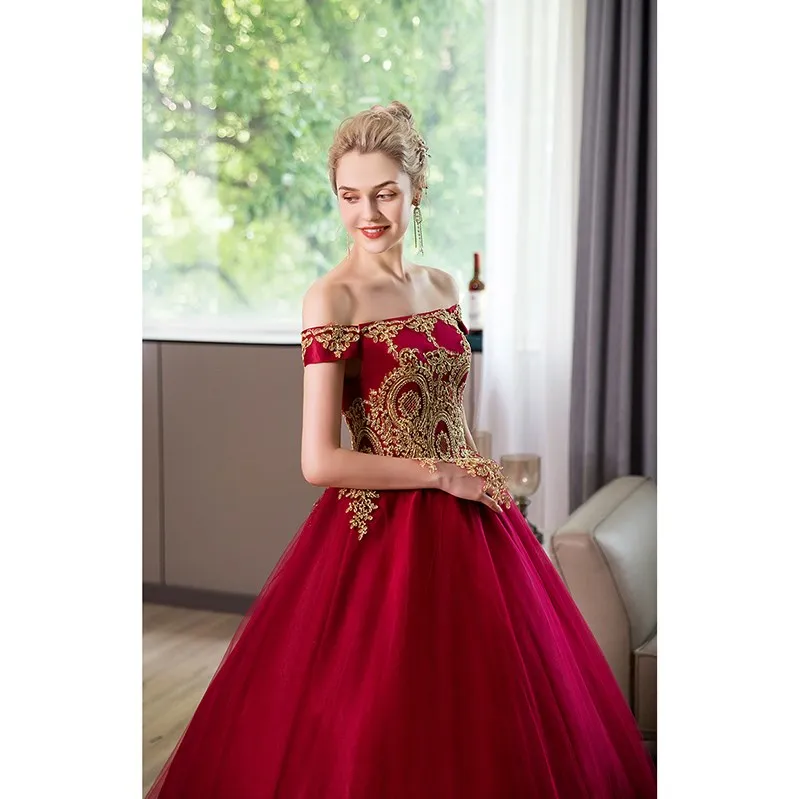 New Quinceanera Dress Luxury Off The Shoulder Party Prom Ball Gownlace Vestidos Robe De Bal Vestidos Customized