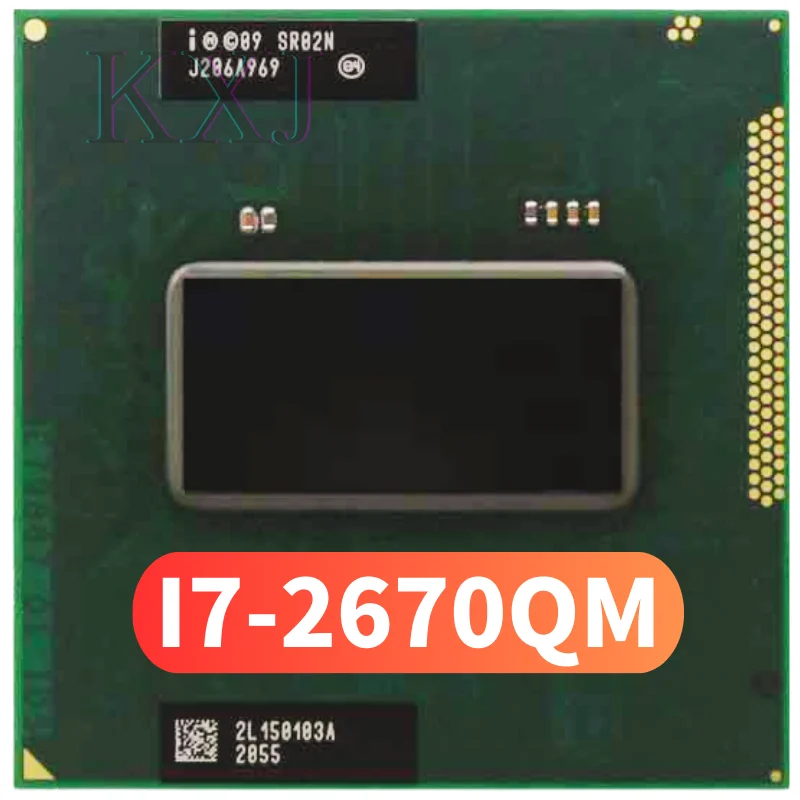 

Процессор Intel Core i7-2670QM i7 2670QM SR02N, 2,2 ГГц, четырехъядерный, восьмипоточный, 6 Мб, 45 Вт, разъем G2 / rPGA988B