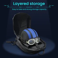 Sac à dos pour moto, coque rigide 3D, écran LED programmable, sac pour ordinateur portable imperméable avec compartiment pour casque, commande Bluetooth 6