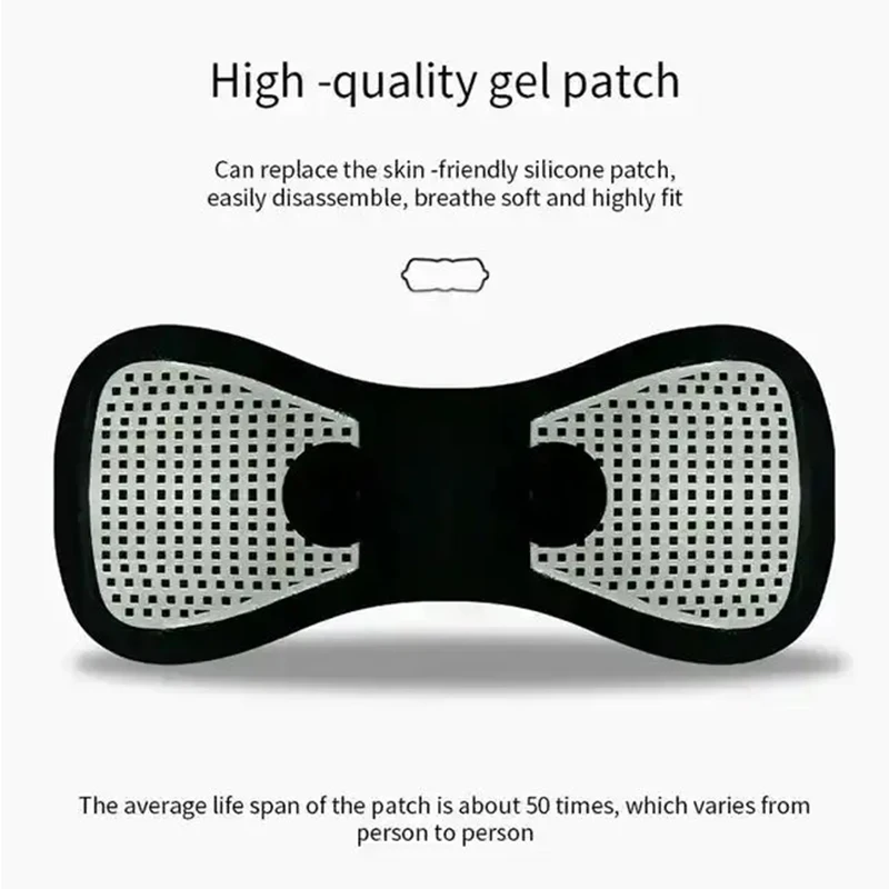 EMS Neck Massager Mini Cervical Back Muscle Pain Relief Patch Massageador Stimulator Mat Portable Leg Body Health Care Tool 5