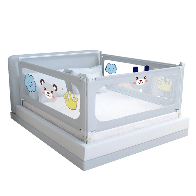 IMBABY 1 Baby Safety Bed Guardrail Bedroom Cartoon Protector Sleep Anti Fall Guardrail Protective Fence For Young Children