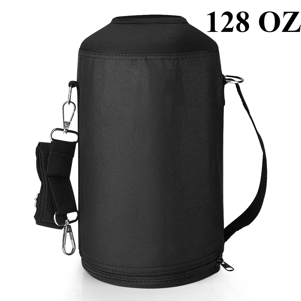 Insulated Water Bottle Carrier Bag with Adjustable Sling