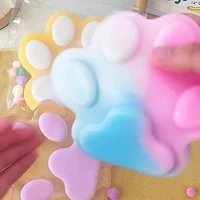 1PC Soft Sticky Stress Relief Relax Toys Extra Large Plush Squeeze Cat Paw Slow Rebound Toy Pinching Cat Paw Decompressing Props 1