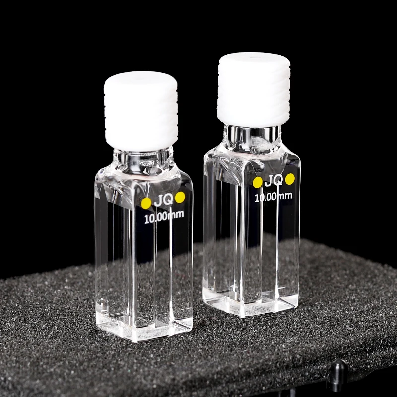나사 캡이 있는 석영 큐벳 셀, 10mm, 350ul, 400ul, 600ul, 슬릿 1, 2, 3mm