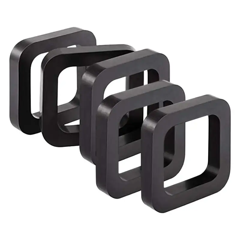 

Receiver Silencer Pads 5-Piece 2-Inch Rubber Hitch Receiver Pads Adjustable Noise Reduction Muffler Pads For Ball Mounts Tow