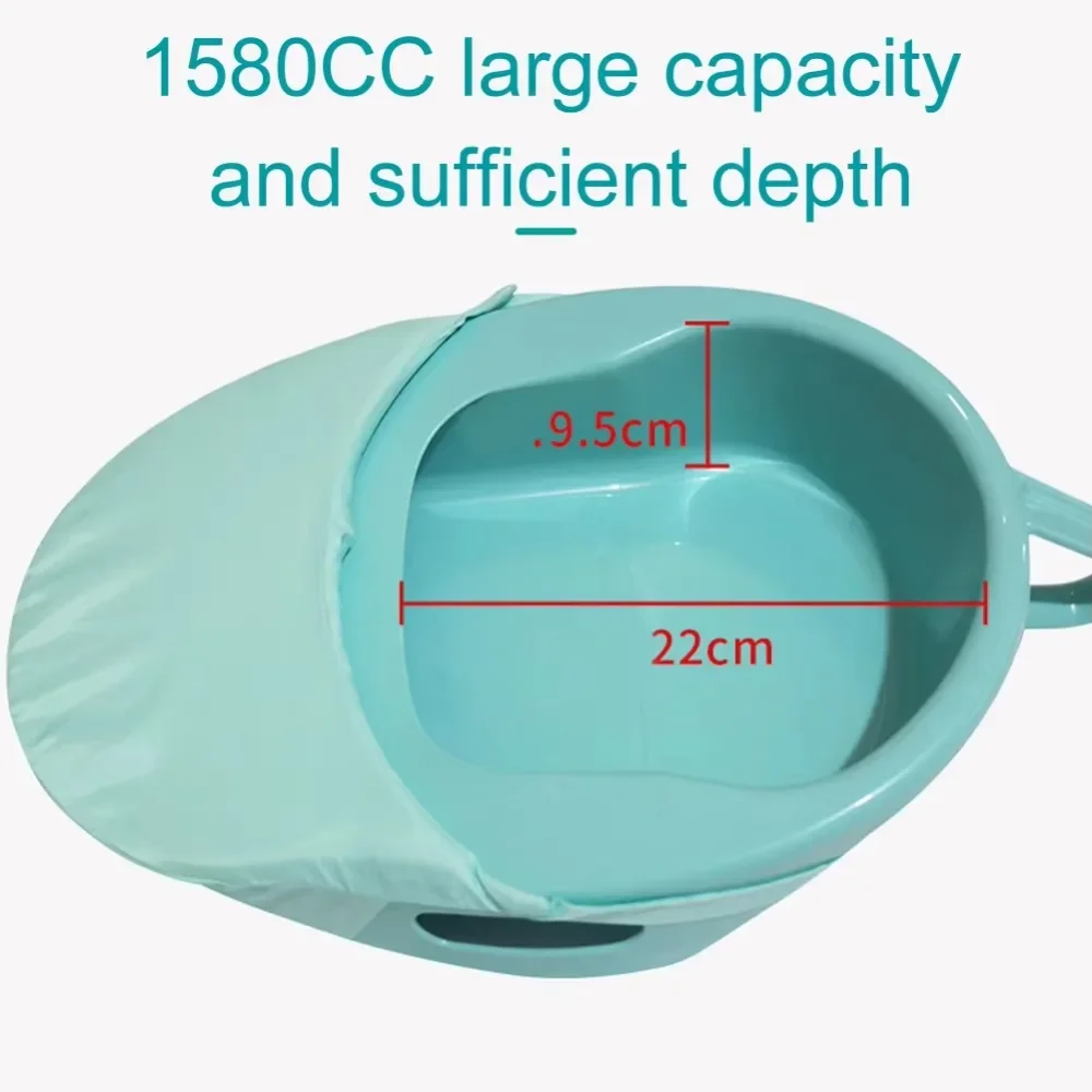 Portable Household Bed Toilet Bedpan with Cover for Bedridden Patients Pregnant Woman Elderly Paralyzed Disabled Care Bedpan New 5