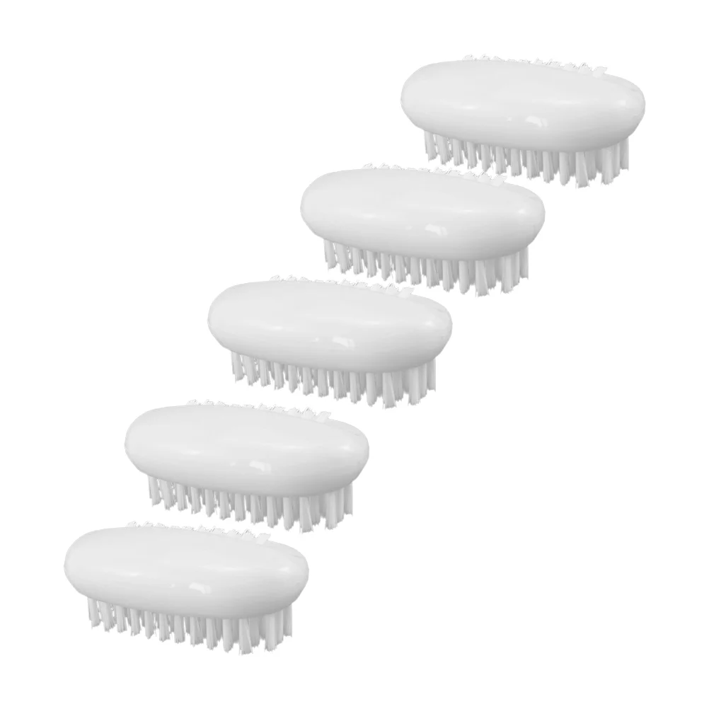 

Foot Nails Cleaning Brush 5Pcs Nail Brushes Oval Fingernail Cleaning Brush Brush Scrub Cleaning Brushes Double Sided Fingernail