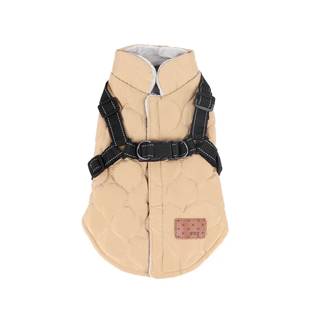 Warm Dog Clothes for Small Dog Windproof Winter Pet Dog Coat Jacket Padded Clothes Puppy Outfit Vest Yorkie Chihuahua Harnes 4