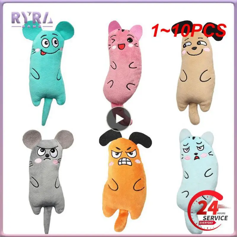 

1 ~ 10 шт., плюшевые игрушки для кошек